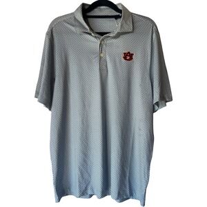 Auburn Tigers Cutter & Buck Polo Pike Eco Diamond Dot Print Polo Shirt Men's S